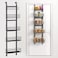 Purdaz Adjustable 5-Tier Over the Door Pantry Organizer, Spice Rack, Narrow Hanging Shelf for Kitchen Storage and Organization