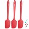 3 Pack Large Silicone Spatula for Kitchen,600&Acirc;&deg;F Heat resistant Rubber Spatulas for Baking,Cooking, Scraping,and Mixing,Non Stick Kitchen Utensils, BPA Free, 11.2 IN, Red