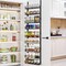 Churboro Over the Door Pantry Organizer Rack with 9 Adjustable Baskets, 9 Tiers Dual-use Hanging or Wall Mount Spice Rack Organizer, Black