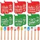 Yaomiao 24 Pcs Christmas Pot Holders with Silicone Spatula Set Silicone Spatula Set with Wooden Handles Pot Holders for Kitchen Christmas Kitchen Utensils Christmas Baking Gifts for Xmas (Cute)