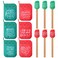Zhehao 12 Pcs Christmas Silicone Spatulas Pot Holders Set Heat Resistant Pot Holders with Pocket Baking Gifts for Christmas Gift Party Supplies (Classic Christmas Style)