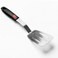 Stainless Steel Spatula, Flexible Metal Slotted Turner for Cast Iron Skillet, Thin Blade and Heat Resistant Silicone Handle, Great for Egg, Cookie, Meat, Crep, Medium