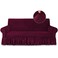NICEEC Sofa Cover Super Soft 1-Piece Wine Red Sofa Slipcover for Sofas Stretch Universal Wine Red Spandex Couch Covers for Living Room Easy Fit Washable Furniture Sofa Protector with Skirt