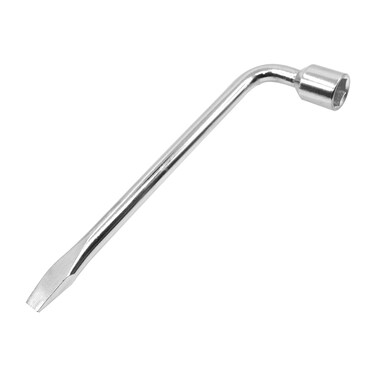 YXQ Car Spare Tire Lug Wrench for Jack 17mm/0.67" L Type Hexagon Slotted End Socket Repair Tool