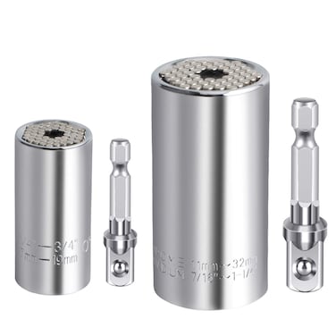 Spurtar Universal Socket Stocking Stuffers for Men Adults Super Socket 1/4"-3/4" (7-19mm) Unscrew Any Bolt Universal Socket Tool Birthday Stuffers for Father Day Dad Boyfriend Husband
