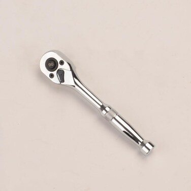 FLZOSPER 1/4" Drive Socket Ratchet Wrench,6" Quick-Release Composite Offset Ratchet, 90-Tooth Oval Head&iuml;&frac14;&OElig;Reversible&iuml;&frac14;&OElig;CR-V Steel