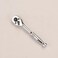 FLZOSPER 1/4" Drive Socket Ratchet Wrench,6" Quick-Release Composite Offset Ratchet, 90-Tooth Oval Head&iuml;&frac14;&OElig;Reversible&iuml;&frac14;&OElig;CR-V Steel
