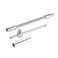 uxcell Socket Accessory Set of 3 Pcs, 10mm 6-Point Deep Socket 4.5" Sliding Wrench Breaker Bar 6" Flexible Extension Bar with 1/4" Drive