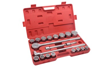 TONYNOL 21-Piece 3/4" Drive Socket Set with Ratchet Handle And Flex Head Ratchet,12-Point