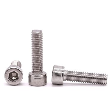 M10-1.5 x 20mm Socket Head Cap Screws Bolts, 304 Stainless Steel 18-8, Allen Socket Hex Drive, Full Thread, Coarse Thread, Bright Finish, 10 PCS