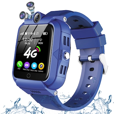 DDIOYIUR Kids Smart Watch, 4G GPS Tracker Child Phone Smartwatch with WiFi, SMS, Call, Voice Video Chat, Bluetooth, Alarm, Pedometer, Wrist Watch Suitable for 4-16 Boys Girls Birthday Gifts.