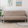 OctoRose Full Size 3 Side Zipper Upholstery Thick Linen Camel Futon Cover Slipcover Sofa DayBed Mattress Cover Couch Protector (Cover ONLY) (Linen-Camel, Full Size)