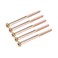 uxcell M8x120mm Furniture Screw Hex Socket Machine Screws Zinc Plated Fasteners Bolts Half Thread Carbon Steel 5Pcs