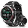 Military Smart Watch, 1.52-Inch Touch Screen Tactical Smartwatch with Text and Call, Heart Rate, Blood Oxygen, and Activity Trackers - Compatible with iPhone and Android, for Men and Women(Black)