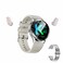 X10 Smart Watch with Earbuds for iPhone Android Smartphones 1.39 Inch Round Bluetooth Call Smartwatch Fitness Tracker All-in-one Smartwatches Long Time Standby TWS Music Watch for Men Women (Silver)
