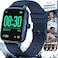 Inspiratek Smartwatch for Men &amp; Women - Multi-Function Health Fitness Watch w/Accurate All- Day Sleep, Step &amp; Heart Rate Monitoring - Waterproof iOS and Android Smart Watch for Women &amp; Men (Blue)