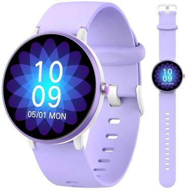 JOYELE Smart Watch for Kids Boy Girl, No Phone Needed Kids Watch Waterproof with 19 Sport Modes, Pedometer, Sleep Monitor, Kids Watch for Girls Boys 6-16 Birthday Gifts Toy Gift (Purple)