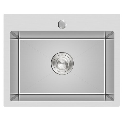 20-inch Drop in Kitchen Sink, TSIBOMU Stainless Steel Single Bowl Small Kitchen Sink Brushed Nickel,D20&quot;xW16&quot;xH9