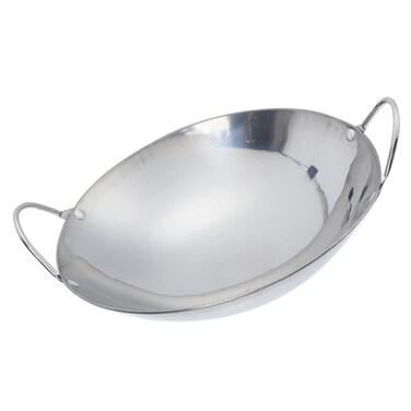 Angoily 9" Mini Wok Pre-Seasoned Cast Iron Wok Mini Wok Dishes Dual- handled Steel Wok For Stir-Fry, Soups and Pastas, Oven, Dishwasher and Microwave Safe