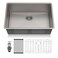 30 Undermount Kitchen Sink - Pehohe 30"x18" Large Deep Handmade Single Bowl 304 Stainless Steel 16 Gauge Round Corner Kitchen Sinks