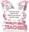 Teacher Appreciation Gifts, Teacher's Day Little Gifts for Teachers Retirement Gift Ideas Christmas Best Teacher Ever Gifts for Women New Teacher Desk Decoration Butterfly Shaped Plaque Sign