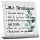 Motivational Office Desk Decor Signs 1 Small Positive Thought &amp; P.S. You Got This Inspirational Family Coworkers Gifts for Women Men Funny Home Decor Positive Plaque TZJ25