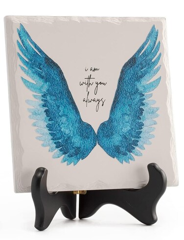 LukieJac Memorial Gifts In Loving Memory Of Loved One Mother Father Gifts Sympathy Gifts For Loss Of Mom Bereavement/grief/condolence/remembrance Gifts Angel Wing Funeral Home Decor Wodden Sign Plaque