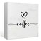 Love Coffee Wood Box Sign Desk Decor,Rustic Coffee Wooden Block Sign Decorations for Home Kitchen Office Cafe Coffee Bar Wall Tabletop Shelf Decor