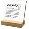 HONLUNG Nana Gifts, Best Nana Ever Gifts, Nana Gifts From Grandkids, Nana Christmas Gifts, Wooden Plaque Sign, Nana Wood Sign Desk, Christmas Gifts for Grandma