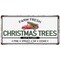 Farm Fresh Christmas Trees Cut And Carry Pine Spruce Fir Cedear Metal Tin Sign Retro Poster for Kitchen Cafe Bar Home Wall Decor Art Winter Indoor Outdoor Decorative Hanging Plaque 6x12 Inch