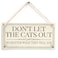 Meijiafei Don&acirc;&euro;&trade;t Let The Cats Out No Matter What They Tell You - Vintage Style Home Accessory Cat Lover Gift Sign/Plaque 10"x5