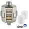 gotonovo 20 Stage Shower Head Filter for Hard Water,Shower Filter with 2 Replaceable Cartridges, High Pressure Shower Water Filter Removes Odors and Impurities Oil Rubbed Bronze