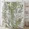 BIVINAR Sage Green Leaves Shower Curtain, Plant Bathroom Shower Curtain, Waterproof Fabric Botanical Shower Curtain, 72 x 72 Inch
