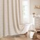 MitoVilla Boho Farmhouse Shower Curtain Set, Modern Cotton Linen Fabric Cloth Shower Curtains for Neutral Country Bathroom Decor, Tan Brown Bohemian Rustic, Taupe, 72 x 72