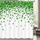 ICTEISOM St. Patrick's Day Shower Curtain, Green Clover Shamrock Leaf Decor Fabric Shower Curtains, Irish Green White Bathroom Shower Curtain Set with Hooks 72 x 72 Inches