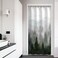 RosieLily Stall Shower Curtain 36"x72" Inches Small Shower Curtain, Misty Forest Mountain Shower Curtain Tree Shower Curtains for Bathroom, Rainforest Nature Shower Curtain Hooks
