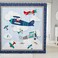 Kids Airplane Shower Curtain Blue Sky and White Clouds Bathroom Shower Curtain Set for Kids Adult Aviation Aircraft Bath Curtain Modern Airplane Waterproof Curtains Room Decor 72 x 72 Inch