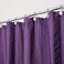 Central Park Purple Shower Curtains Gathered Stripe Seersucker Puckered Ruffle Decorative Pattern for Modern Elegant Bathroom Spa Hotel with Buttonholes 70"x72", Not Waterproof&iuml;&frac14;&OElig;Aubergine