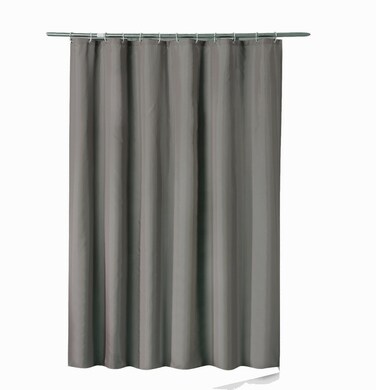 Sfoothome 36 Inch Wide x 78Inch Long Hotel Fabric Shower Curtain Waterproof Bath Curtains Heavy Weight, Deep Gray