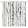 VPUPCN Birch Trees Shower Curtain Abstract Gray White Mottled Trunk Tree Branch Leafless Botany Plant Nature Outdoors Theme Modern Art Polyester Curtains Bathroom Decor with Hooks 70" Wx70 H