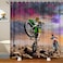 Dirt Bike Fabric Shower Curtain for Boys Bathroom Motocross Rider Extreme Sports Bath Curtain Mountain Bike Bathroom Curtain Kids Motorcycle Motorbike Curtains for Bathtubs,Hotel Heavy Duty,72Wx72L