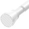 Fvonzn Tension Curtain Rod 28 to 48 Inch, White Tension Rod No-Slip Spring Loaded Curtain Rods Adjustable Curtain Rod No Drill Spring Tension Curtain Rod Suspension Rod Spring Curtain Rod