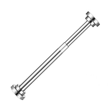 Stainless Steel Spring Tension Curtain Rod 11.8" to 19.7" Adjustable, Small Short Expandable Spring Loaded Curtain Tension Rod For Wardrobes Window Closet Bathroom Cupboard Cabinet(No Drill,No Screws)