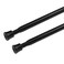 KXLife 2Pcs Tension Curtain Rod Adjustable 28-40 Inch, Small Tension Rods No Drill, Expandable Spring Loaded Tension Rods for Window (Black)