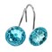 MitoVilla 24 Pcs Set Teal Blue Shower Curtain Hooks, Metal Shower Hooks for Turquoise Shower Curtain &amp; Liner, Aqua Rust Proof Shower Rings for Curtain and Shower Rod