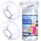 LEOBRO Individually Wrapped Disposable Shower Caps, Shower Caps, Plastic Shower Caps for Women Disposable, Plastic Hair Caps for Travel, Hotel Use, Travel Essentials for Women, 80PCS,19.3 INCH