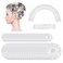 MORGLES 50 Pcs Ear Covers for Shower with 80 Pcs Shower Caps, Waterproof Ear Covers and Large Disposable Plastic Caps for Bathing, Hair Dye, Conditioning in Home Hotel Travel