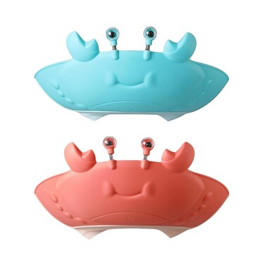 ibasenice 2pcs Crab Shampoo Cap Baby Bath Visor Baby Shower Hat for Washing Hair Water Proof Hat Bath Cap for Toddlers Toddler Hair Washing Shield Baby Bathing Hat Baby Shower Caps Goggles