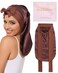 AWAYTR 100% Mulberry Silk Bonnet - Long Hair Cap for Sleeping Tie Band Bonnet for Braids Curly Hair (Brown)