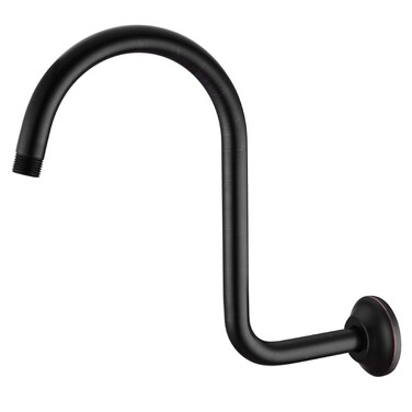 BESTILL 13 Inch S Shape Shower Head High Rise Extension Shower Arm and Flange, Oil Rubbed Bronze